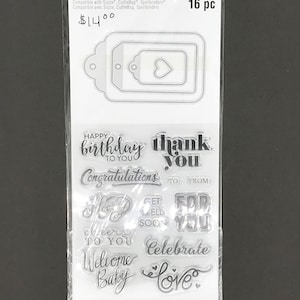 Etiqueta Troquelado Cortes Sello de cumpleaños Sello de agradecimiento Felicitaciones Sello de bienvenida Sello de bebé