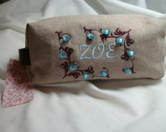 Medium rectangular cosmetics bag
