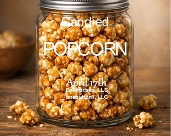 Ball jar of POPCORN!
