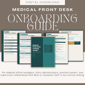 Medical Front Desk Training Toolkit | Onboarding Checklist, HIPAA Guide, Competency Validation