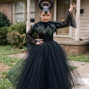 Falda Disfraz De Malefica Con Tutu Set De Maléfica Siniestra