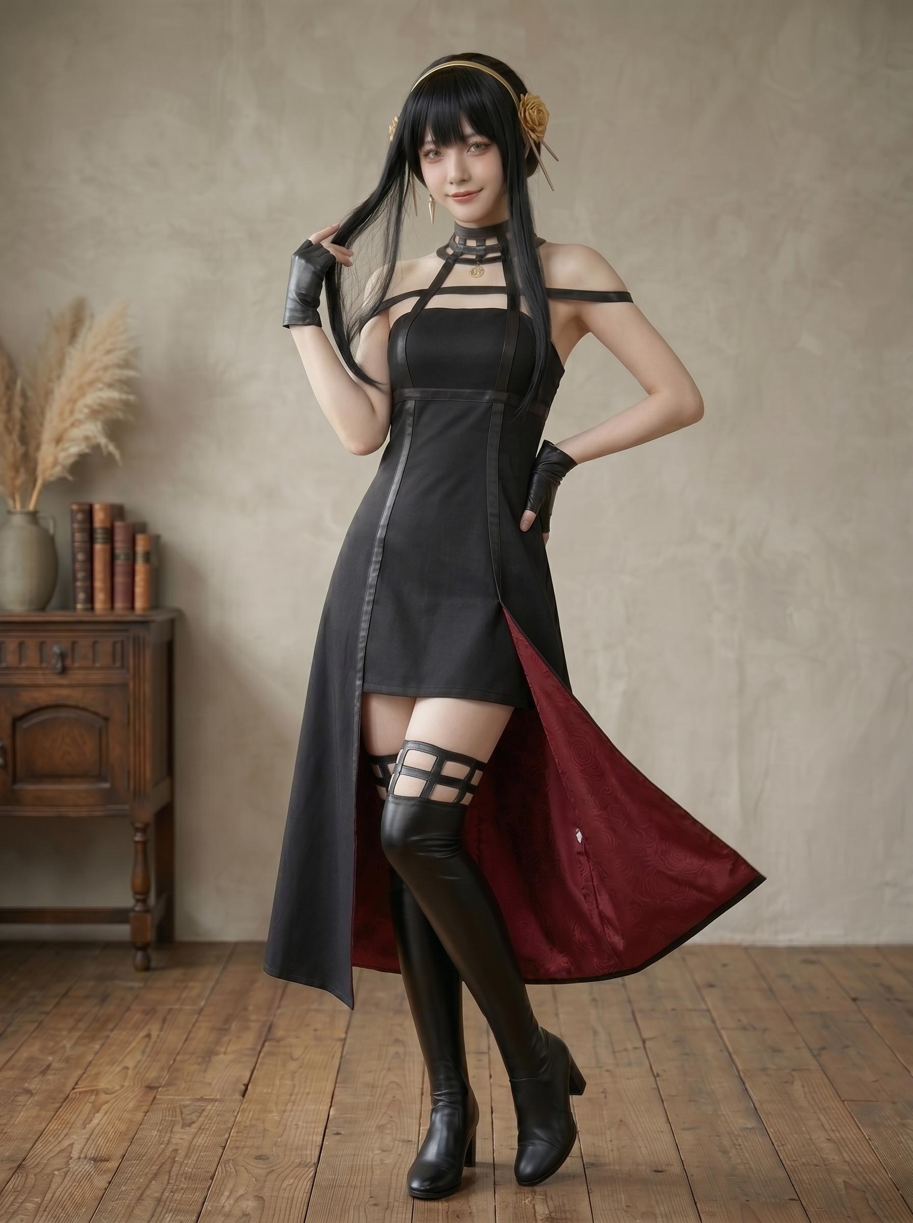 black clover dress Anime Cosplay Long Sleeve Skater Dress Size:custom summer party dress Saint valkyrie dress together in the long