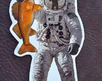 5" Sticker of Walleye caught during Moonwalk