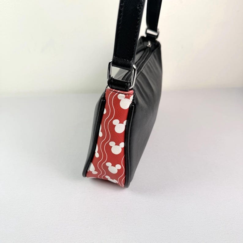 Dani by Danielle Nicole Disney Mickey Mouse Shoulder Bag Black Red image 4