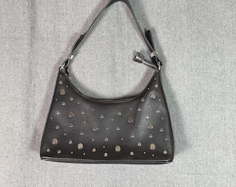 Skinny Dip London Black Studded Shoulder Bag Purse Handbag