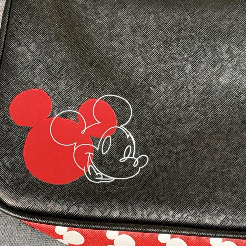 Dani by Danielle Nicole Disney Mickey Mouse Shoulder Bag Black Red image 6