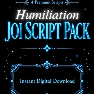 Humiliation JOI Script Pack: 4 x Femdom Scripts (Digital Download)