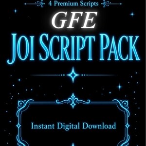 GFE JOI Script Pack: 4 x Scripts | Girlfriend Experience (Digital Download)
