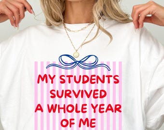 Camiseta de fin de curso para profesores, camiseta del último día de clase, camiseta unisex, camiseta de verano para profesores, regalo de agradecimiento para profesores, camiseta de rayas bonita