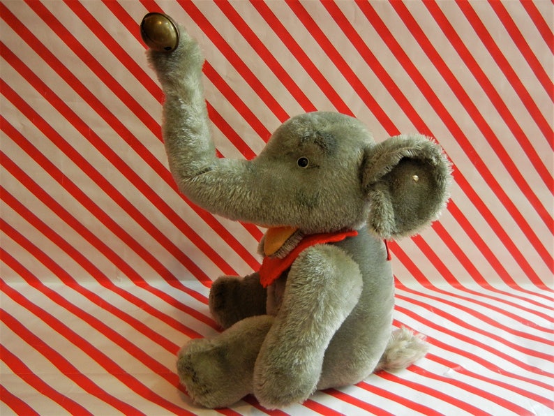Steiff Vintage Elephant Jumbo ID Handmade German | Etsy