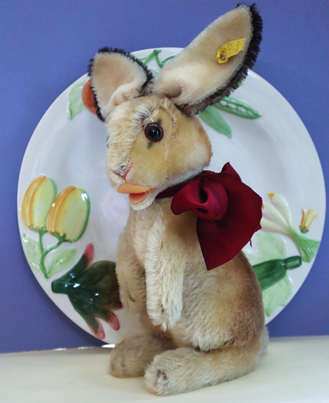 Large Steiff Rabbit Large Steiff Rabbit Manni Ids #4330,03 1961-1967 Easter Bunny Doll Exc ...