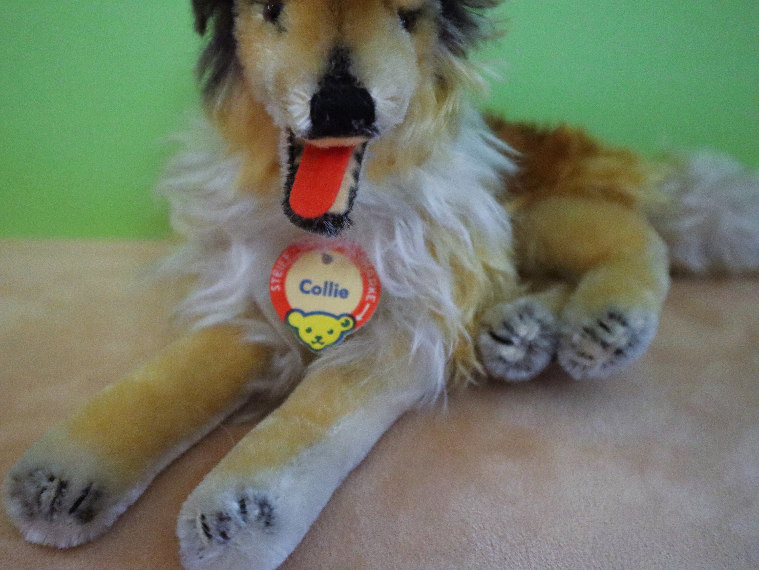 SALE Priced- Steiff Vintage Antique Collie Dog 1960s German