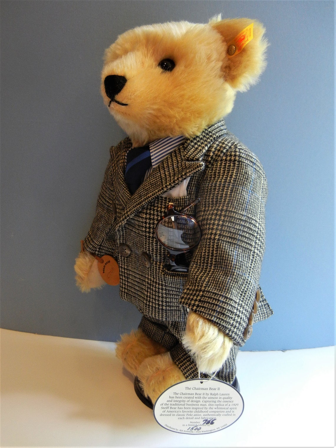 Steiff Ralph Lauren Polo Chairman of the Board Teddy Bear | Etsy