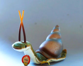 Vintage Steiff Snail Nelly, ALL IDs, Mint, 1961-63 only