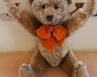 Oso Steiff antiguo y raro, cinco garras, solo de 1904-1905, con identificación, VXC