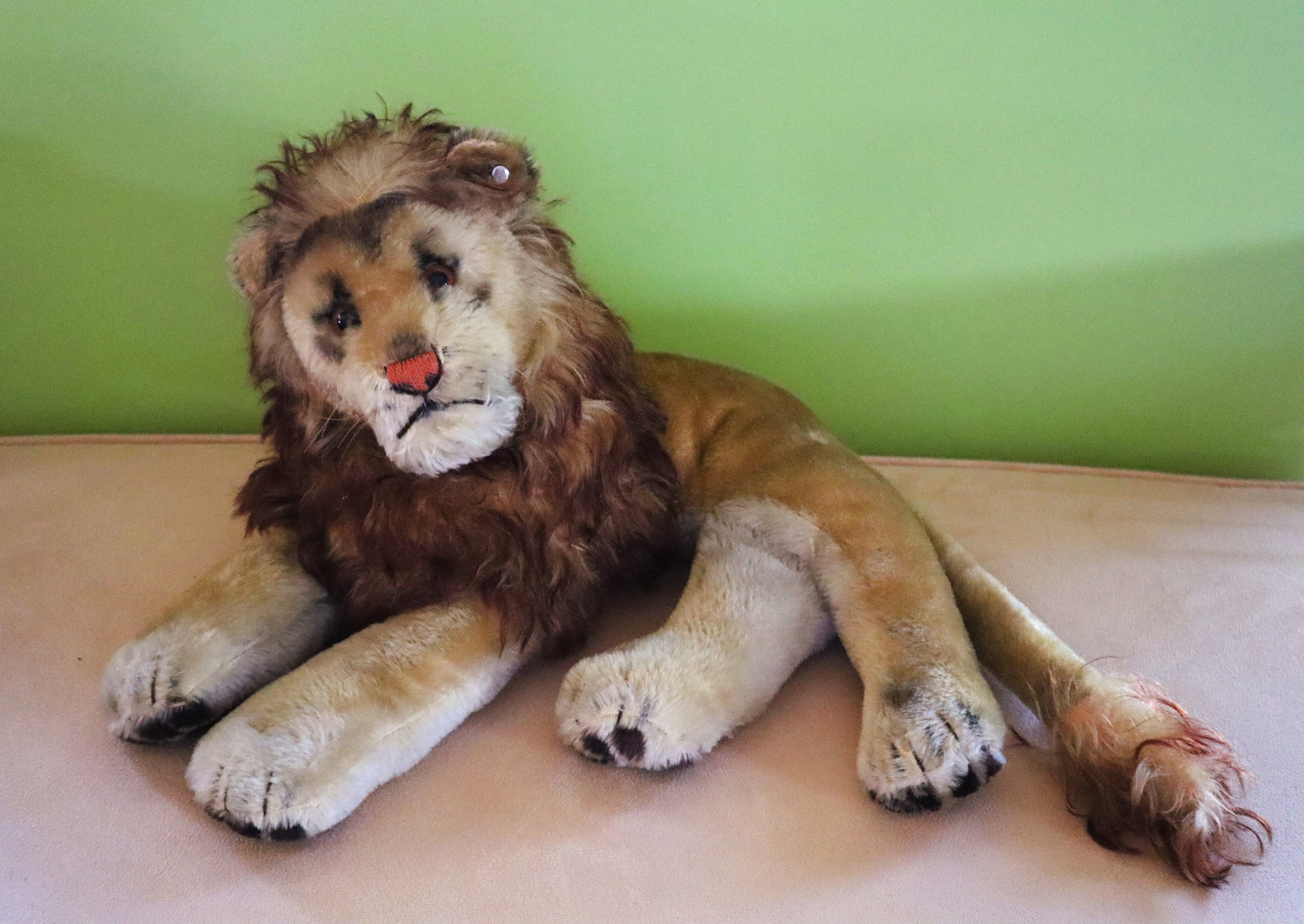 SALE Priced -large Steiff Vintage Lion Leo Cat 1950s W/id SALE Priced -large Steiff Vintage Lion Leo Cat 1950s W/id