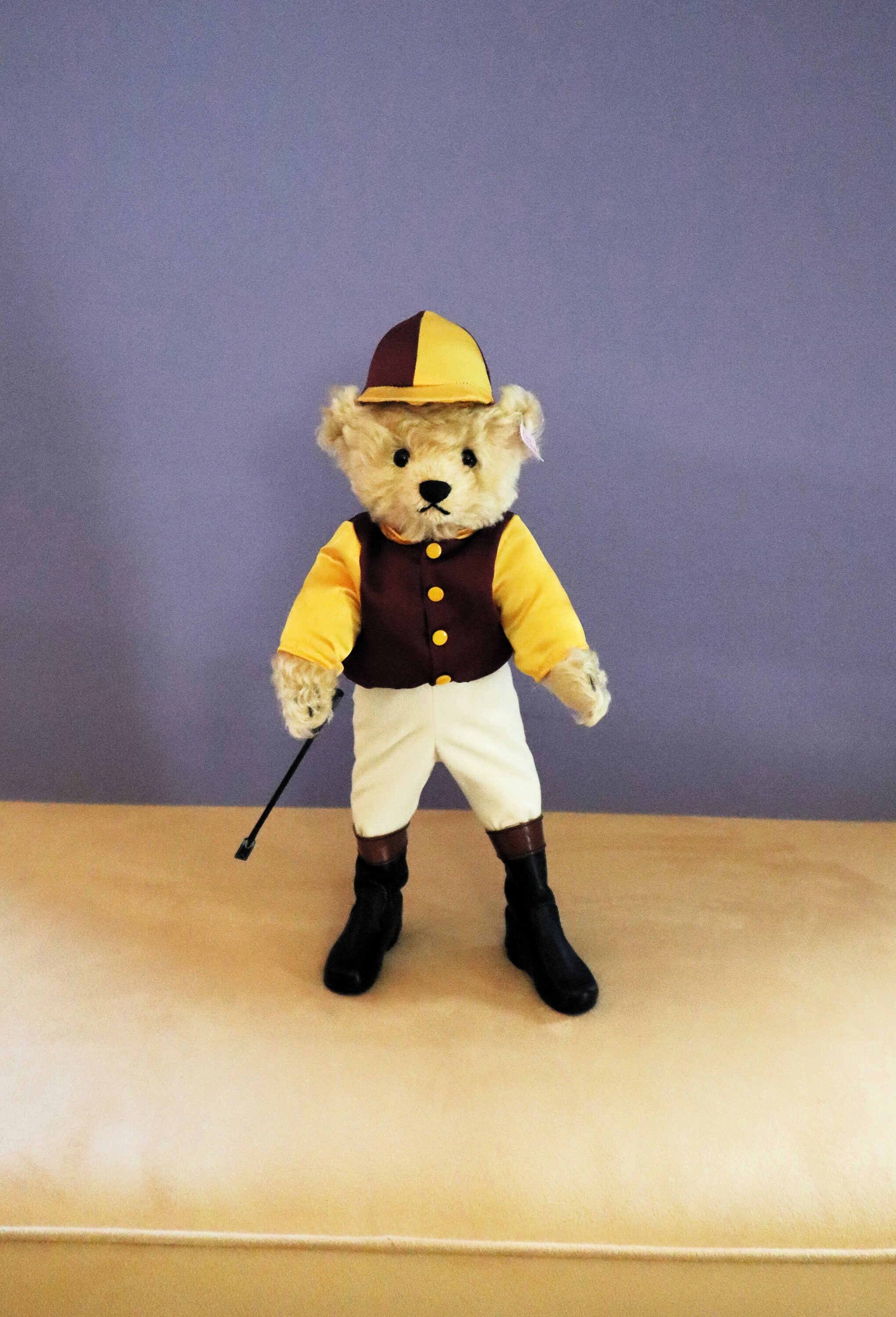 Steiff Jockey All IDs, LE 1500  Mint w/ Certificate and Box , 14"Tall, German Exclusive , Art and Collectibles Toy ,  RARE!