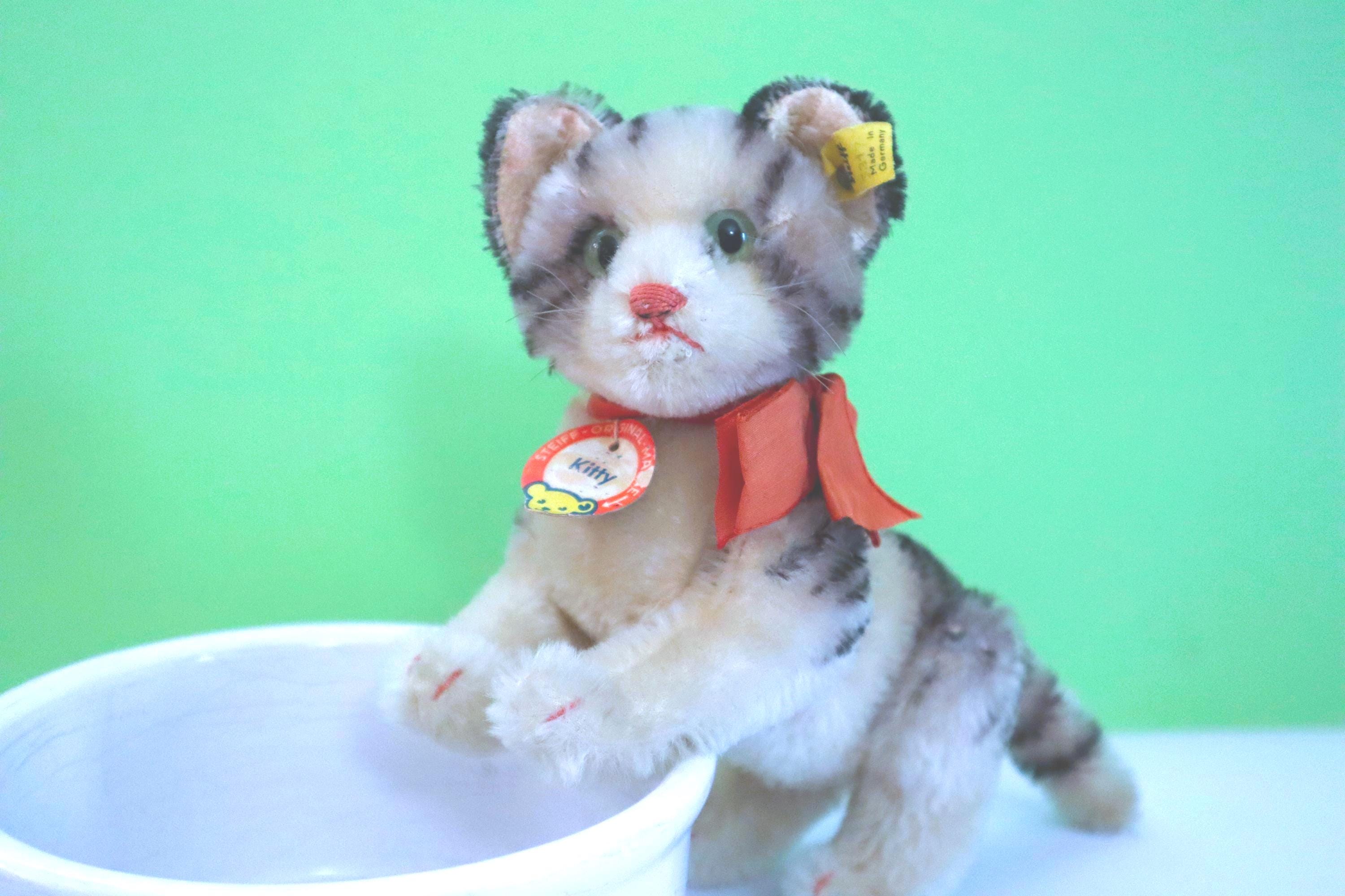 アンティーク　シュタイフ　キティキャット Steiff katze kitty - Etsy 日本