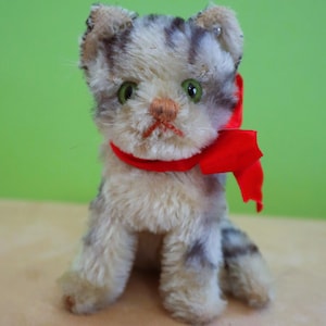 シュタイフ 伸びをしている子猫 ヴィンテージ - メルカリ