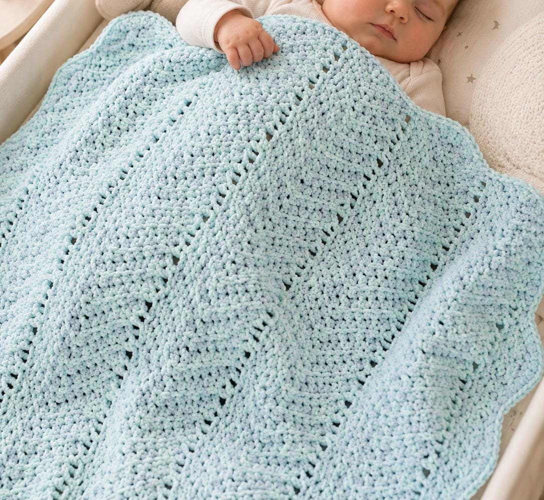 34 Sharp Chevron Crochet Pattern: Master the Zigzag with Ease 10 Easy Ripple Crochet Blanket Beginner Textured Baby Afghan