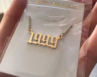 Custom Year necklace