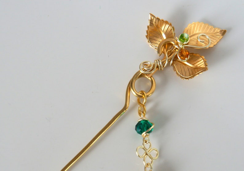 Japanese hair pin with dangle dropGeisha hair jewelrykimono Etsy