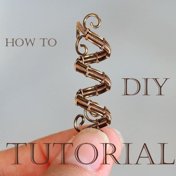 Making it Tutorial Wire weaving Dread bead Wire wrapping lessons, How to make hair twisters, DIY Step by step instructions