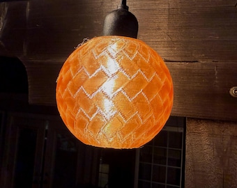 Colección de lámparas de esfera tejida - Cubiertas translúcidas para guirnaldas de luces