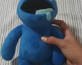 Peluche de monstruo azul inspirado en Rainbow Friends, divertido peluche de dibujos animados, peluche suave para gamers, regalo coleccionable