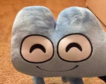 Peluche de Blue Four – Peluche inspirado en BFDI, muñeco de peluche suave, lindo regalo coleccionable para fanáticos de la animación.