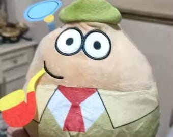 Divertido peluche de negocios de patatas, adorable muñeco de peluche kawaii, peluche suave de dibujos animados, regalo coleccionable para el escritorio