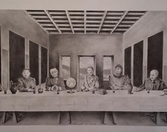 Rysunek grafitowy: Ostatni dyktator, autorytarni władcy – komentarz historyczny