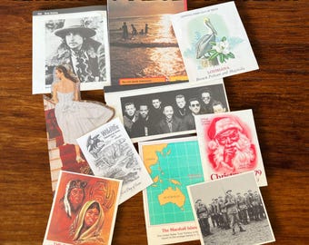 50+ Vintage Ephemera Variety Pack für Junk Journals | Authentisches Collage Papier | Antike Papierkunst Mixed Media Scrapbook Kit