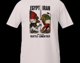 Egypt vs Iran Seattle 2026 FIFA World Cup Tee | Vintage Soccer Shirt | Host City Graphic Tee | PNW Football Apparel