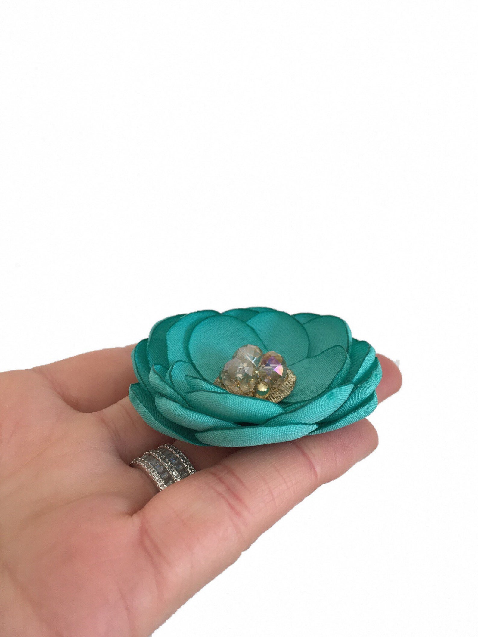 Green jade hair flower hair clip jade bridesmaid hair clip Etsy