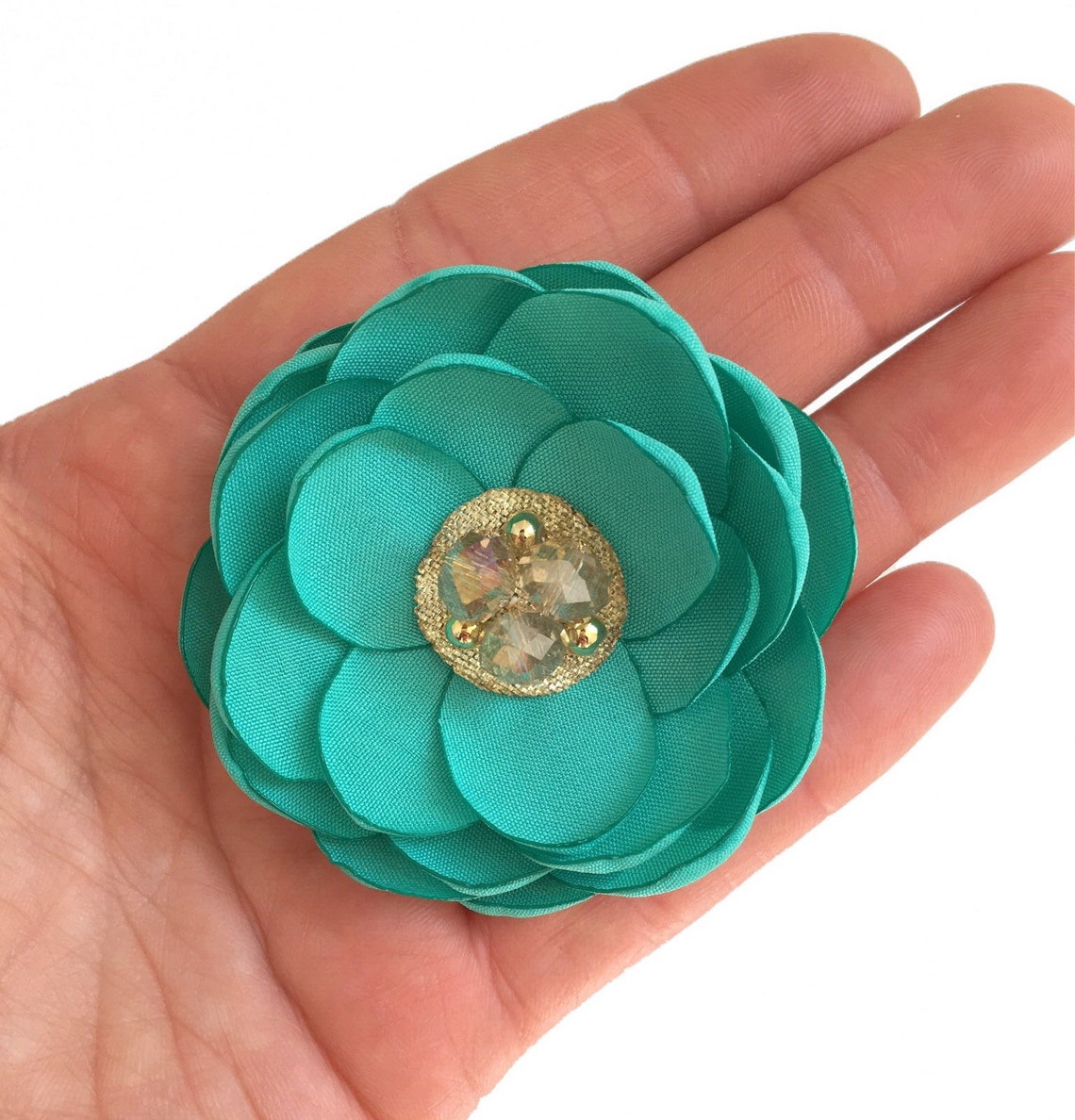 Green jade hair flower hair clip jade bridesmaid hair clip Etsy