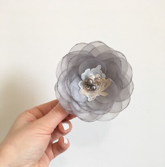 grey hair flower