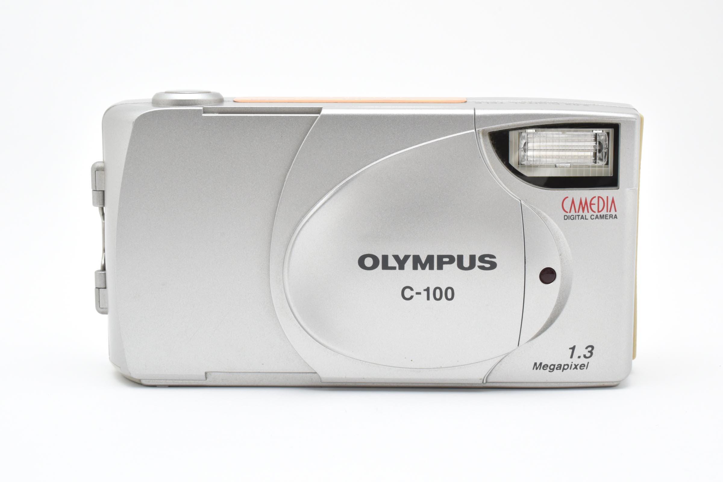Olympus Camedia C-100 1.3MP Digital Camera Silver From Japan #8001