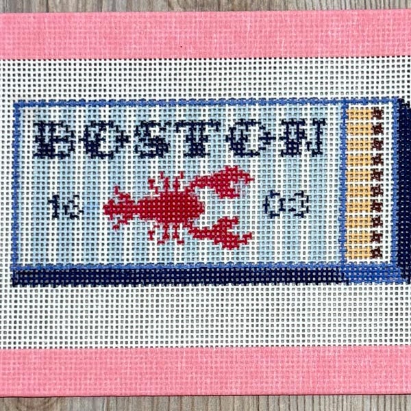 Boston Matchbox Needlepoint Canvas
