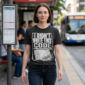 I Didn't Write This Code Shirt, Funny Grunge Programmer Tee