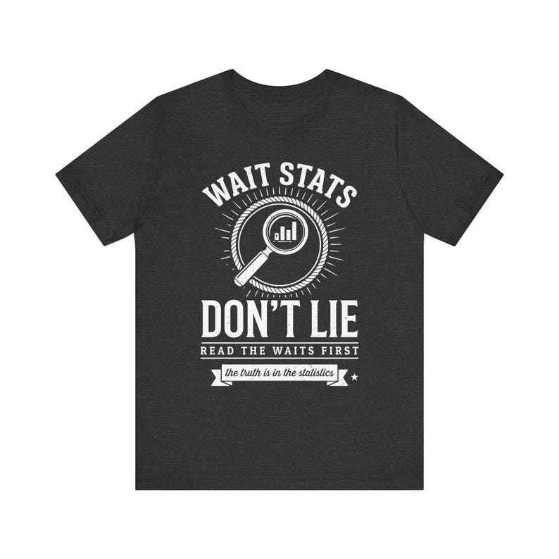 Warten Sie Stats Don't Lie Shirt, lustiges Geschenk für Programmierer, lustiges Geschenk, lustiges Shirt, lustiges Geschenk für Mutter und Mutter Bild 4