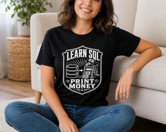 Learn SQL Print Money Shirt, Funny Database Developer Tee, Data Career Gift, SQL Programmer Coworker Humour Birthday Present for Him