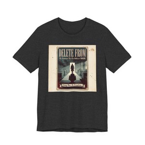 DELETE FROM SQL Server Tee, Database Programmer Humor, Retro Noir Shirt image 4