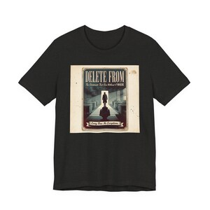 DELETE FROM SQL Server Tee, Database Programmer Humor, Retro Noir Shirt image 3