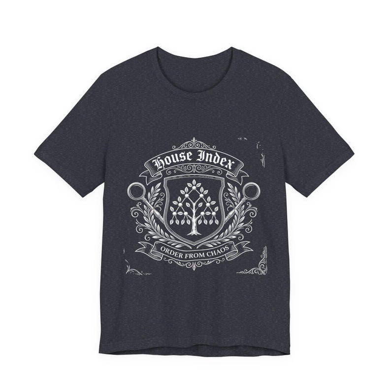 House Index Shirt, Funny SQL Server DBA Tee, Database Index Performance Tuning Gift, Developer Programmer Humor, Crest Tee image 5