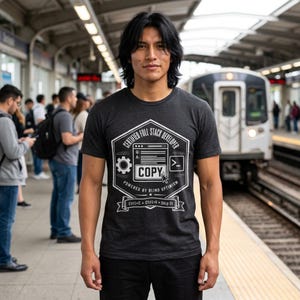 Certified Full Stack Developer Shirt, Funny Copy Paste Coder Tee