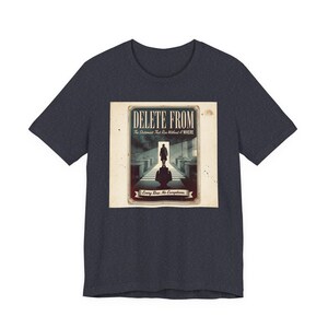 DELETE FROM SQL Server Tee, Database Programmer Humor, Retro Noir Shirt image 5