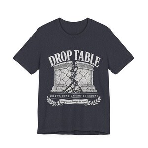 Drop Table What's Done (Wat is gedaan, kan niet ongedaan worden gemaakt) Shirt, grappig T-shirt DBA-databasebeheerder, vintage klassiek SQL Server-cadeau, verjaardag programmeur afbeelding 6