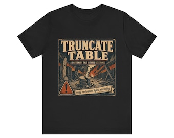 Trungate Table Vintage Poster Shirt, Eine Vorsichtige Geschichte in drei Tastenanschläge, Lustiges DBA Schüssel, Geschenk für Bankangestellte