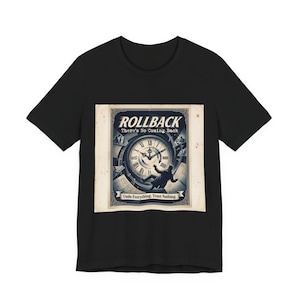 ROLLBACK Vintage Poster Shirt, Funny SQL Server Tee, DBA Programmer Gift, Database Developer Humor, Retro Thriller Birthday Tee